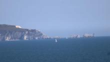 Blick auf die Isle of Wright
