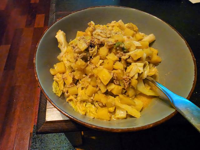 Wirsing Hackfleisch Pfanne